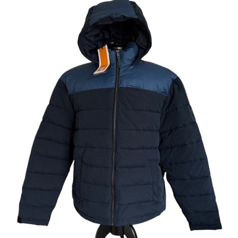 Timberland Mens Quilted Puffer Blue Parka -‎ Size: 2XL